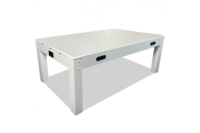 Table multifonction blanche 7FT : Billard,...