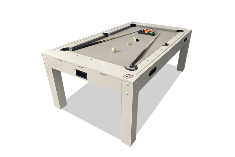 Table multifonction blanche 7FT : Billard,...