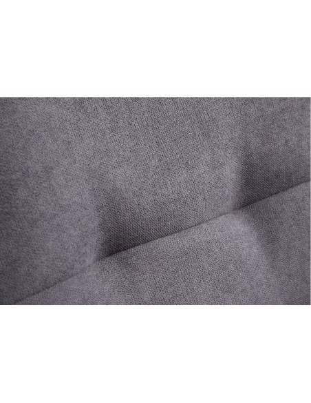 Chaise design DIVANI gris foncé pi?tement m?tal noir style rétro