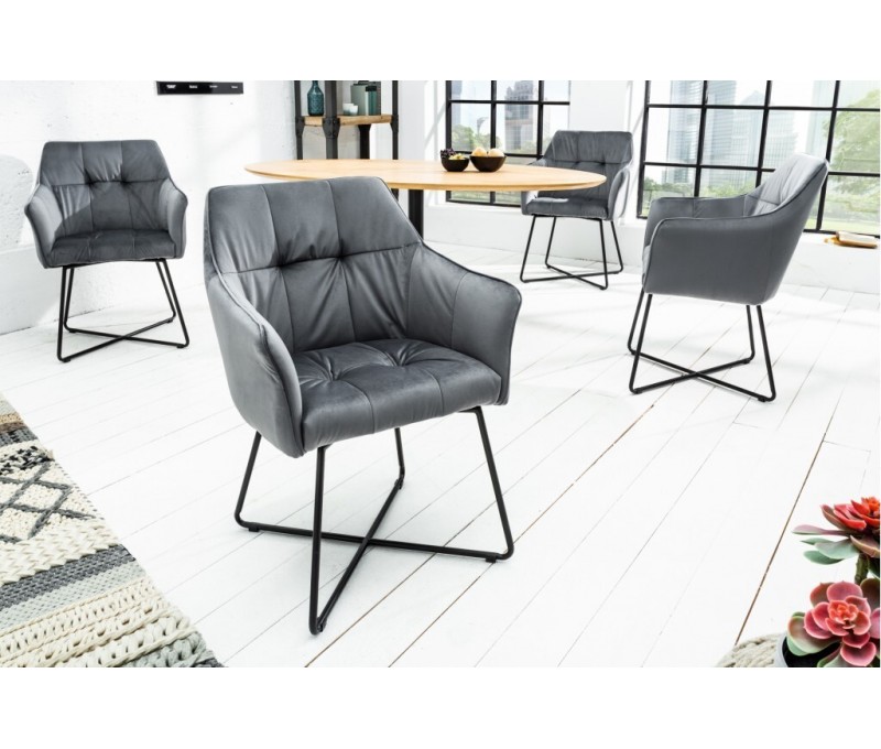 Chaise design exclusive LOFT gris...