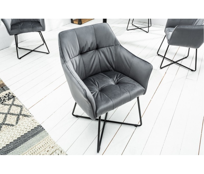 Chaise design exclusive LOFT gris...