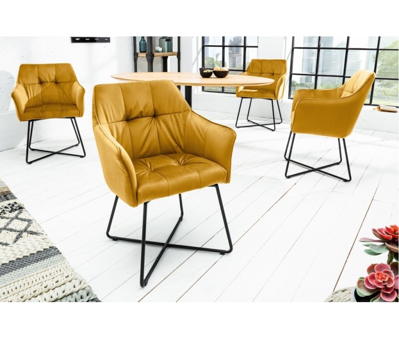 Chaise design exclusive LOFT jaune...