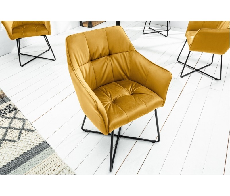 Chaise design exclusive LOFT jaune...