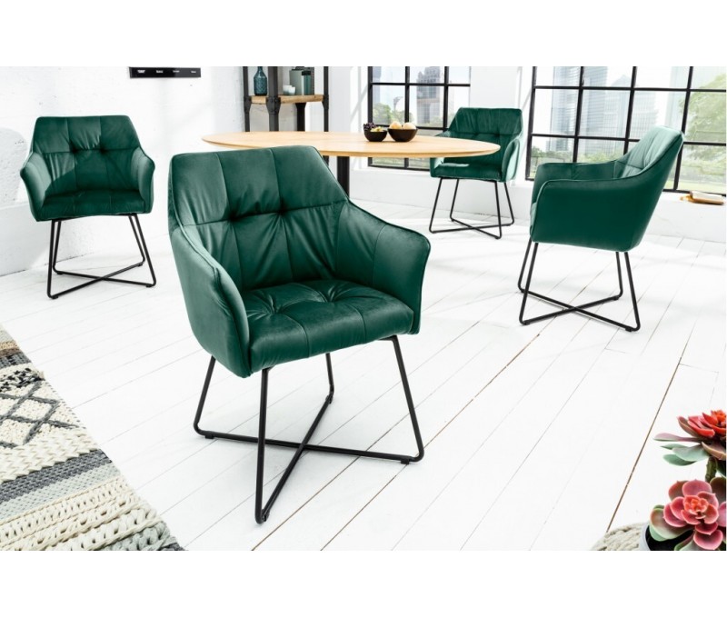 Chaise design exclusive LOFT vert...