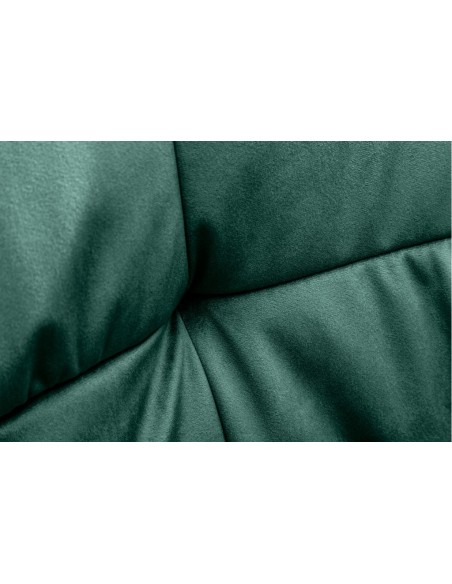 Chaise design exclusive LOFT vert velours avec accoudoirs