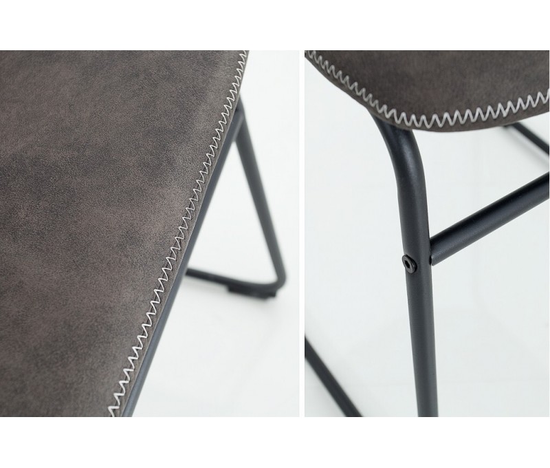 Chaise design industriel DJANGO gris...