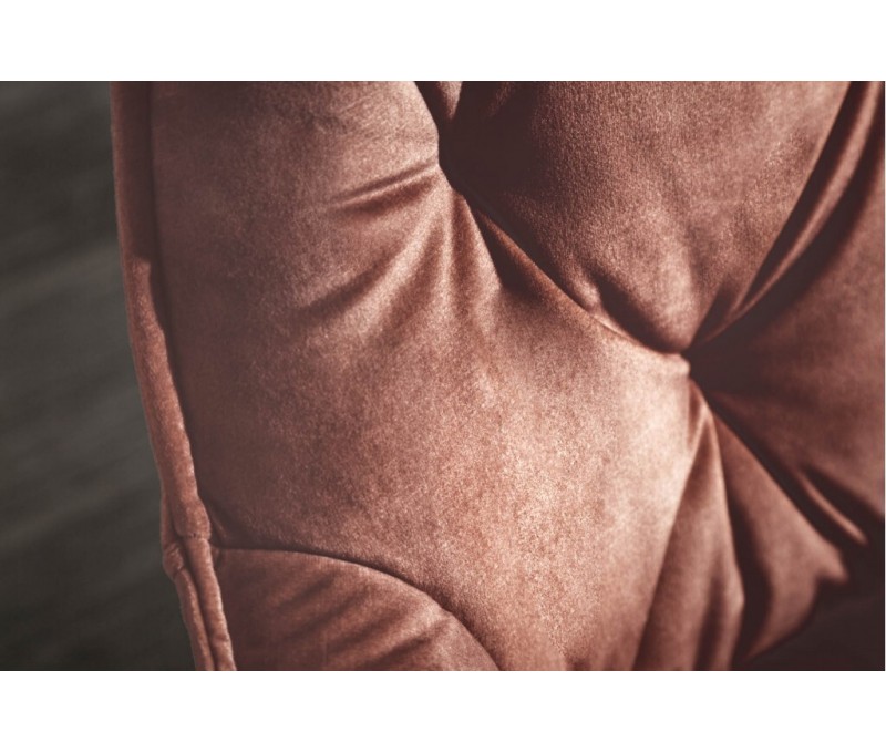 Chaise design MILANO marron velours...