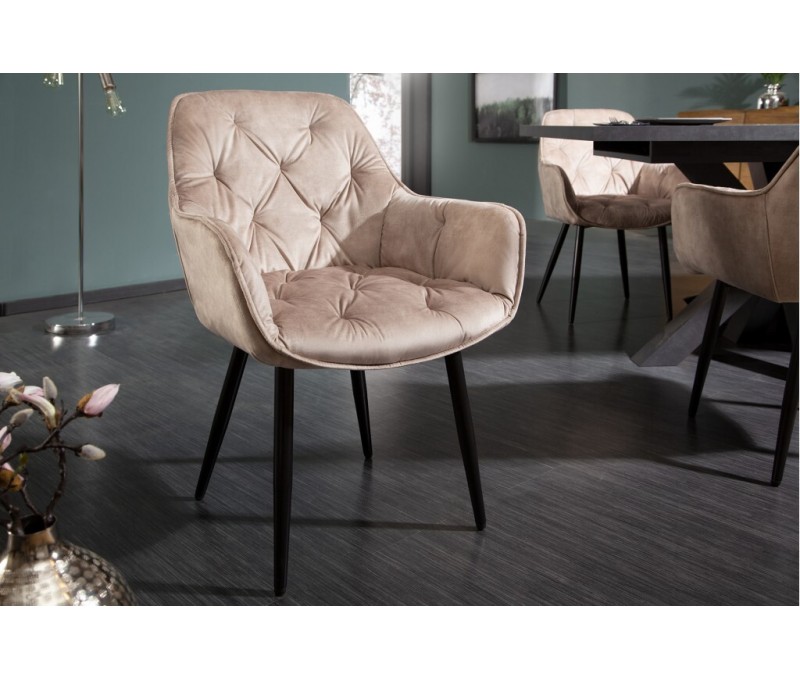 Chaise design MILANO velours...
