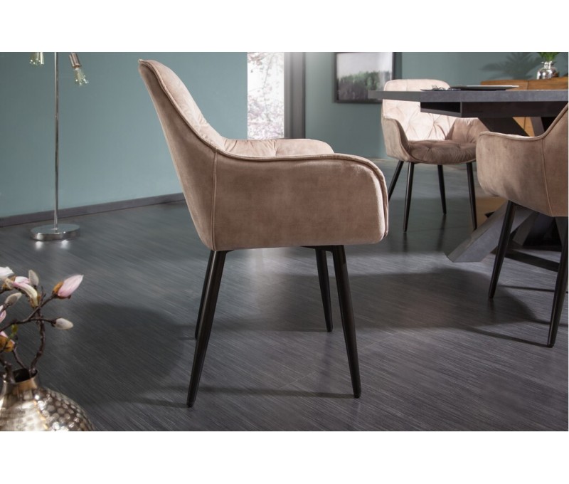 Chaise design MILANO velours...