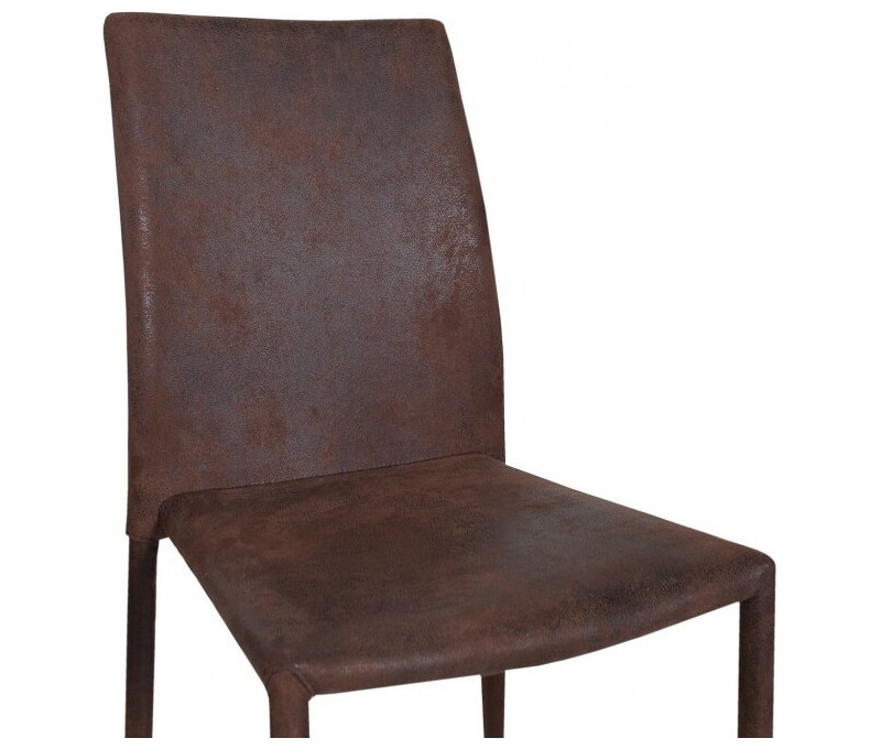 Chaise design moderne MILANO marron...