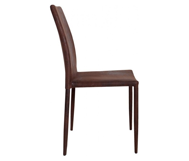 Chaise design moderne MILANO marron...