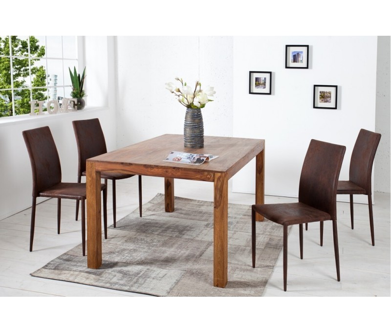 Chaise design moderne MILANO marron...