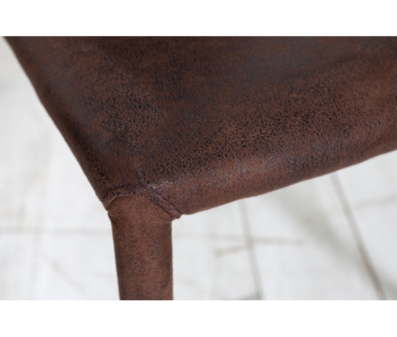 Chaise design moderne MILANO marron...