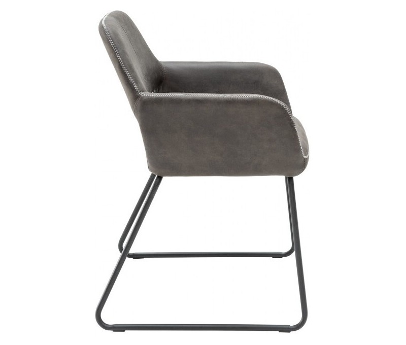 Chaise design MUSTANG gris antique...