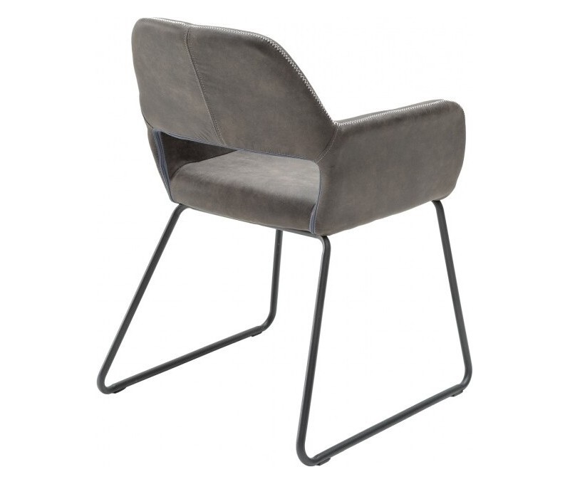 Chaise design MUSTANG gris antique...
