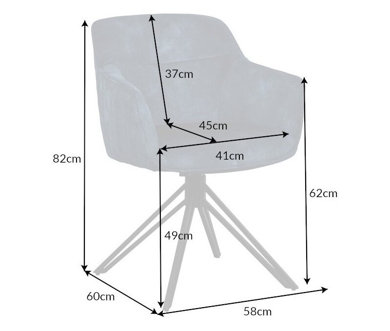 Chaise design pivotante EUPHORIA...