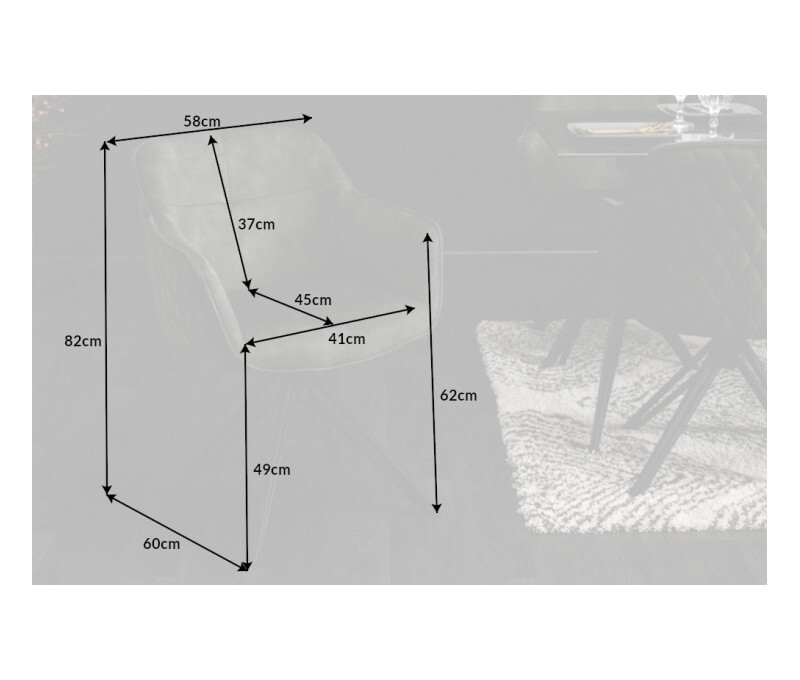 Chaise design pivotante EUPHORIA...