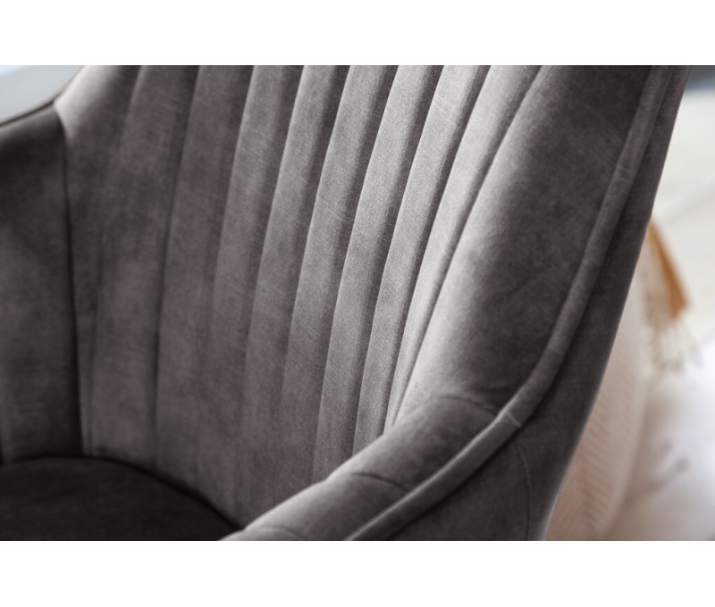 Chaise design pivotante LIVORNO gris...