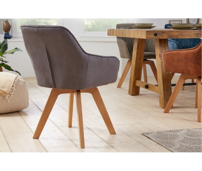 Chaise design pivotante LIVORNO gris...