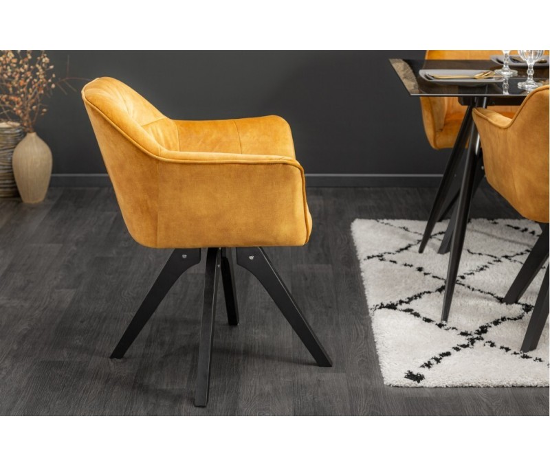 Chaise design pivotante LOFT jaune...