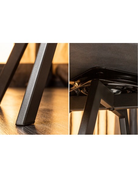 Chaise design pivotante MR. LOUNGER gris anthracite avec accoudoirs