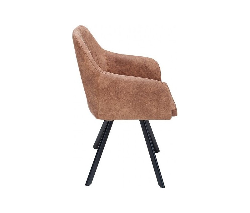 Chaise design rétro LUCCA marron...