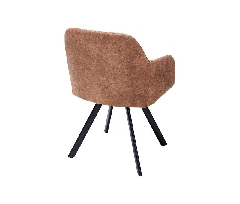Chaise design rétro LUCCA marron...