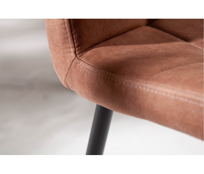 Chaise design rétro MODENA marron...