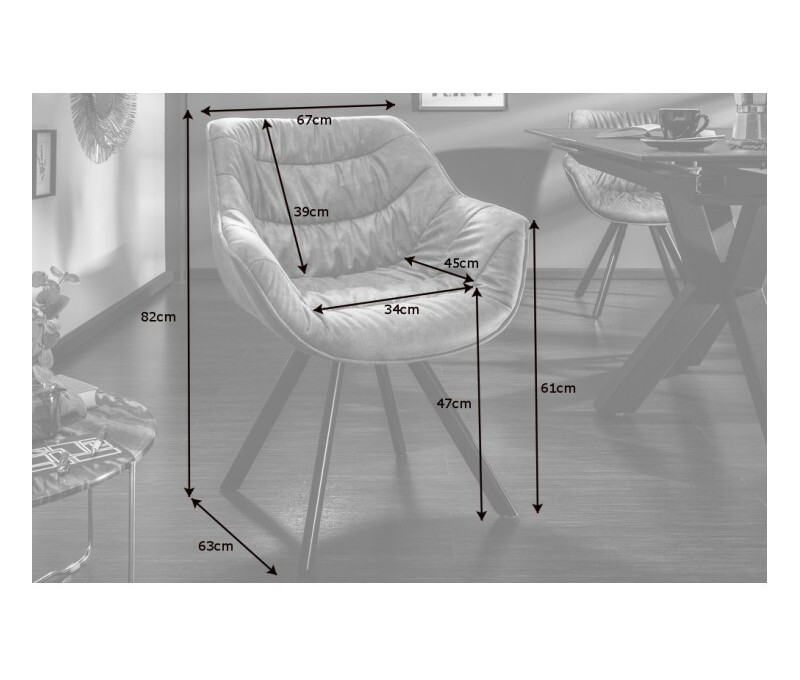 Chaise design THE DUTCH COMFORT gris...