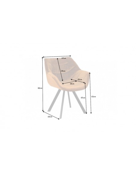Chaise design THE DUTCH COMFORT jaune moutarde velours style rétro avec accoudoirs