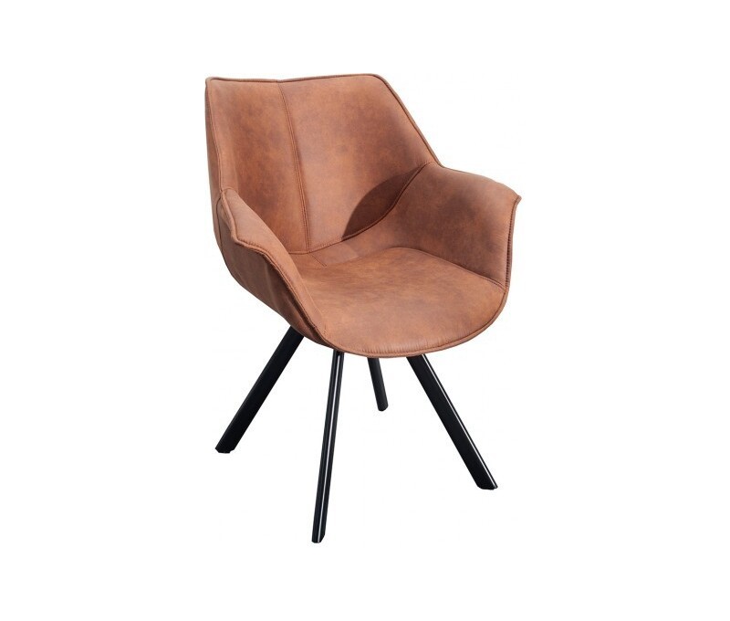Chaise design THE DUTCH RETRO marron...