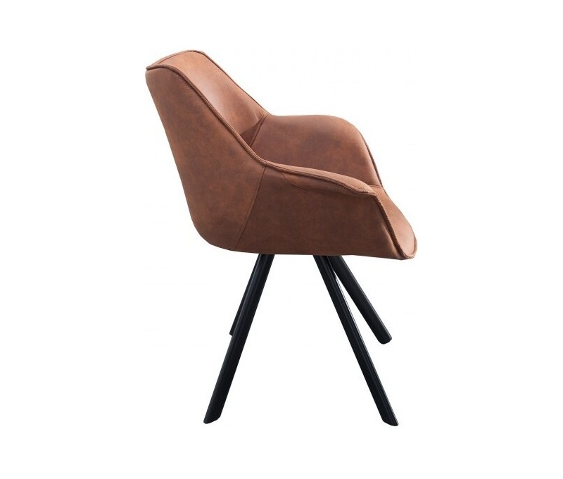 Chaise design THE DUTCH RETRO marron...
