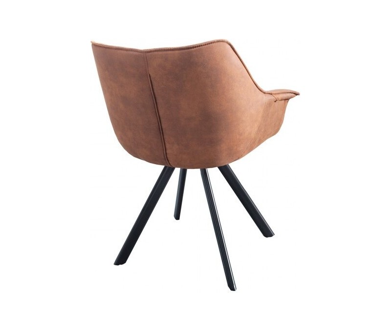 Chaise design THE DUTCH RETRO marron...