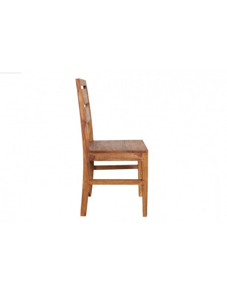 Chaise massive PURE Sheesham bois massif veinage unique