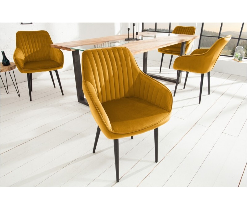 Chaise noble avec accoudoirs TURIN...