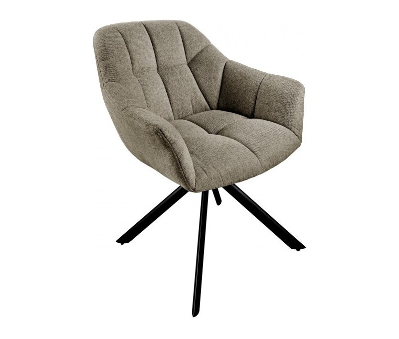 Chaise pivotante PAPILLON brun clair...