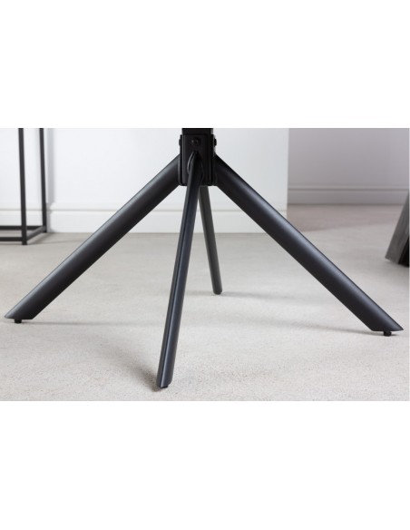 Chaise pivotante PAPILLON vert foncé surpiq?re noire