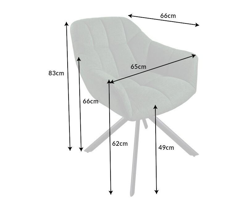 Chaise pivotante PAPILLON vert foncé...