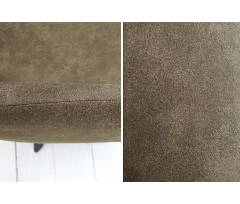 Chaise rétro design LUCCA taupe...