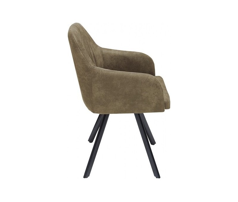Chaise rétro design LUCCA taupe...