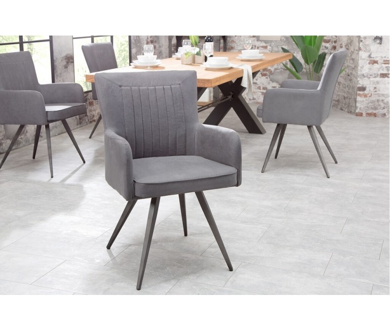 Chaise rétro design ROADSTER gris...