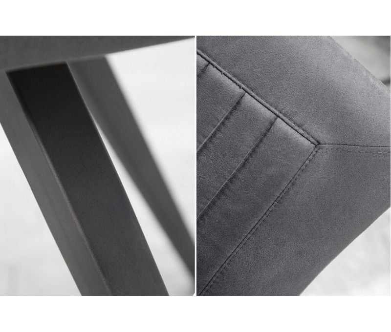 Chaise rétro design ROADSTER gris...