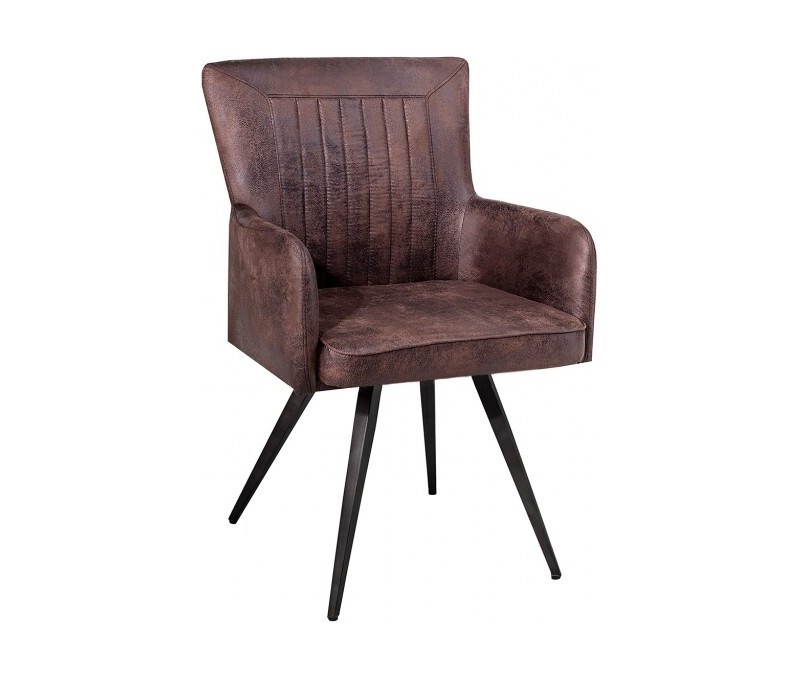 Chaise rétro design ROADSTER marron...