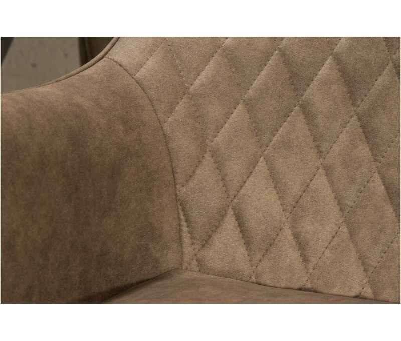 Chaise rétro PALERMO taupe avec...