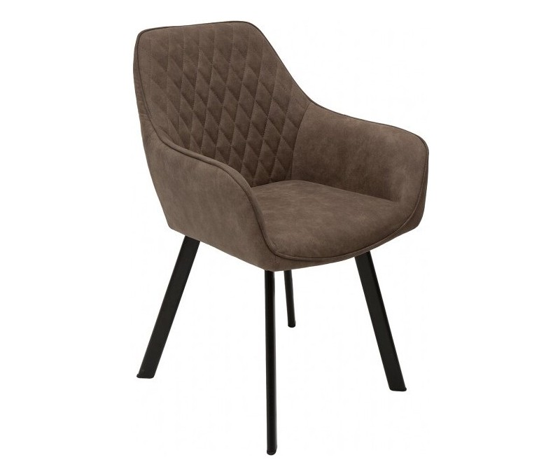 Chaise rétro PALERMO taupe avec...