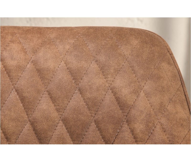Chaise rétro PALERMO vintage marron...
