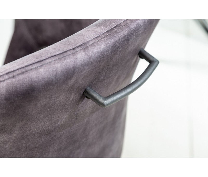 Chaise rétro pivotante ETERNITY gris...