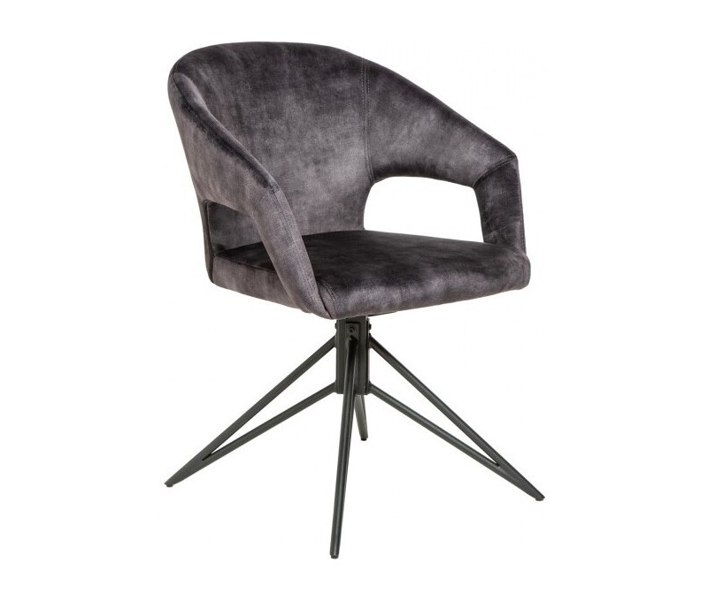 Chaise rétro pivotante ETERNITY gris...
