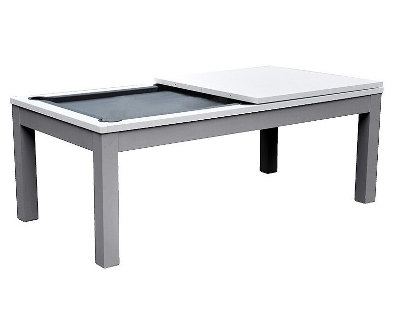 Mesa de comedor billar 7ft blanco y gris