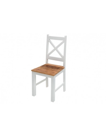 Elégante chaise de salle à manger LONG ISLAND manguier de style rustique